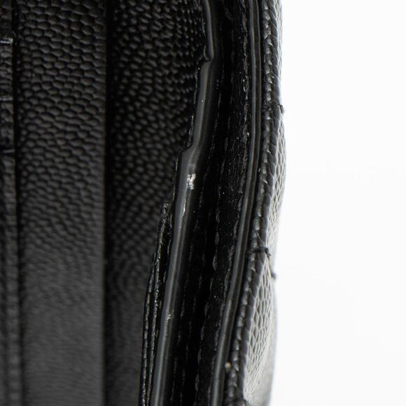 Saint Laurent Grain de Poudre Monogram Compact Trifold Wallet - Picture 8 of 10